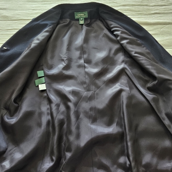 Lauren Ralph Lauren Navy Wool Blazer Signature Crown Crest Chest Pocket Sz 14 - Picture 11 of 14